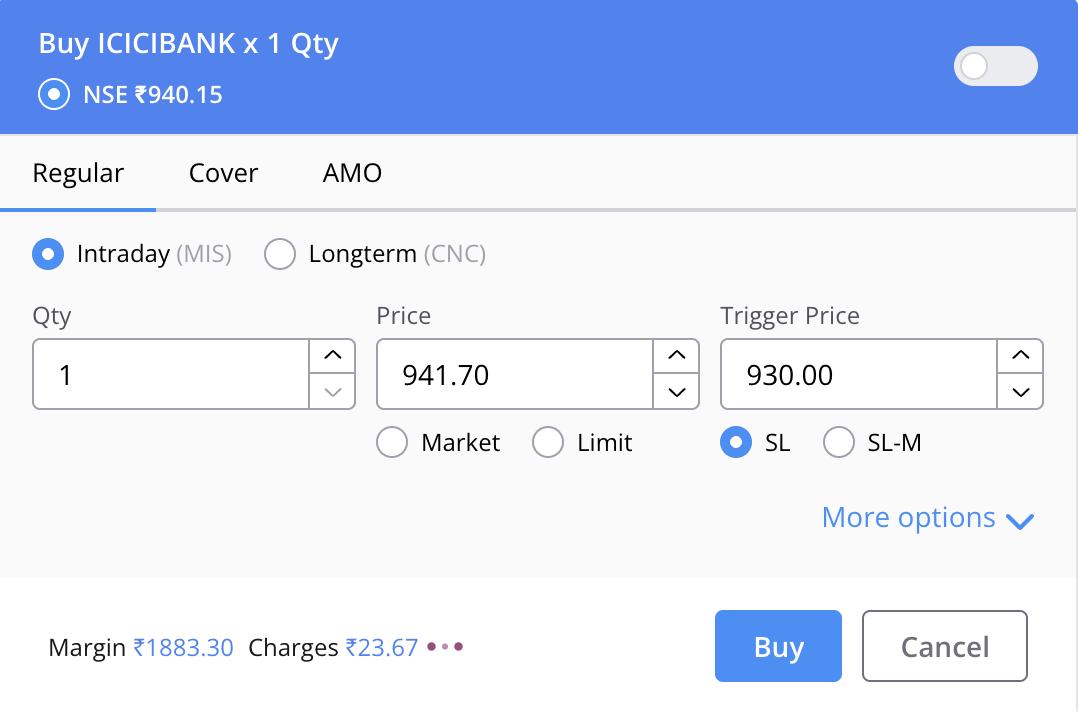 Regular CNC Stop Loss